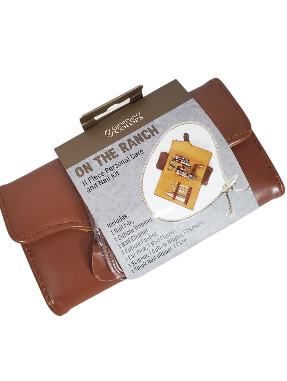 On The Ranch Nail Manicure Pedicure Faux Leather Kit Accessories